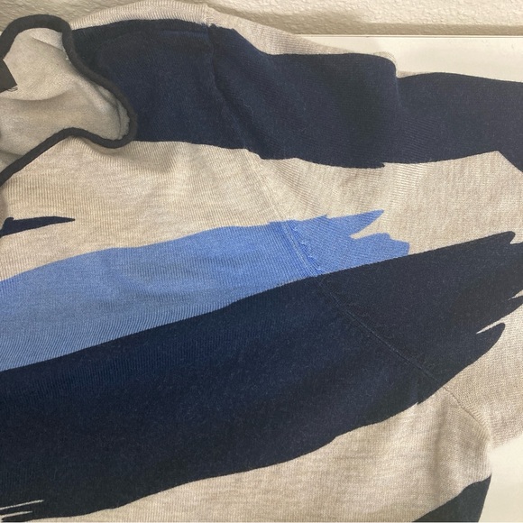 INC International Concepts Sweater Dress Womens Camuflaje Blue Zip Long Sleeve - Picture 10 of 16